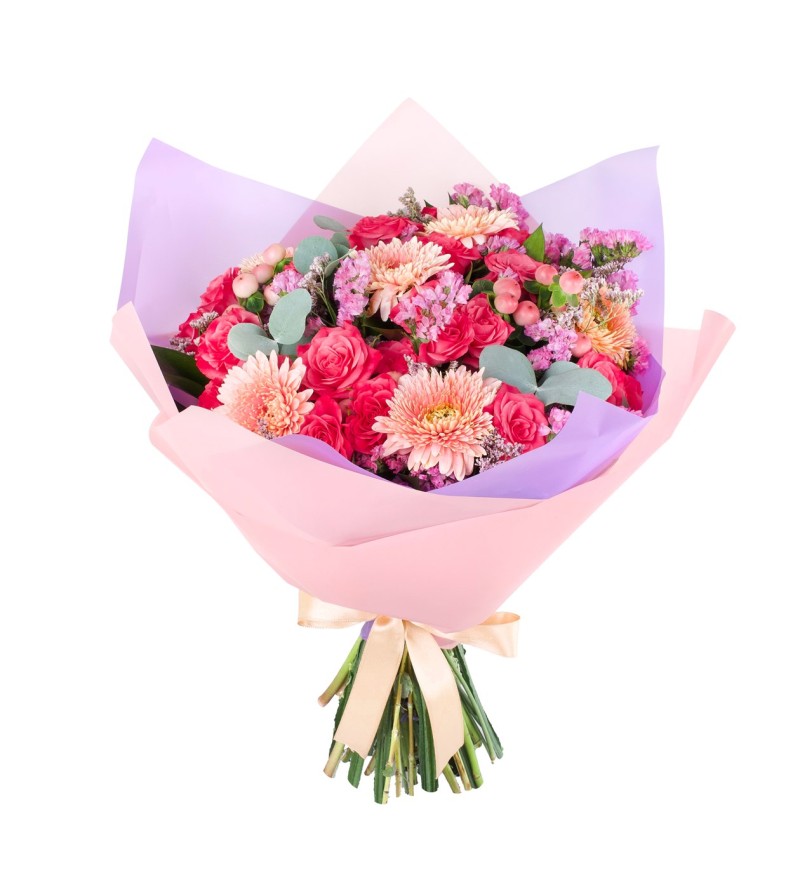 Pembe Çardak ve Gerbera Buketi Kuyucak