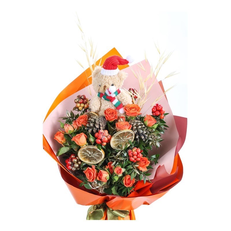 Christmas Rose Elegance Gül Buketi